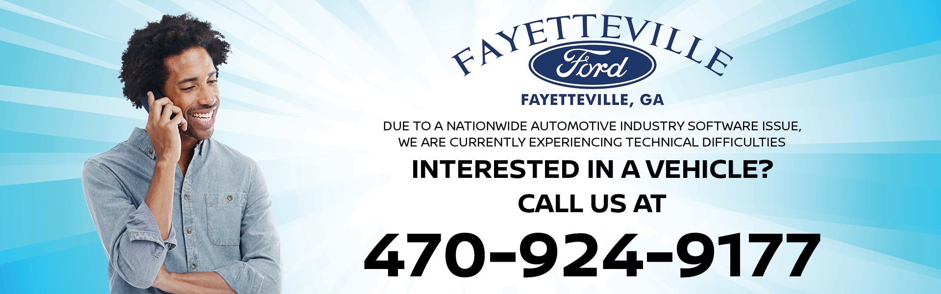 interested in a vehicle? Call us